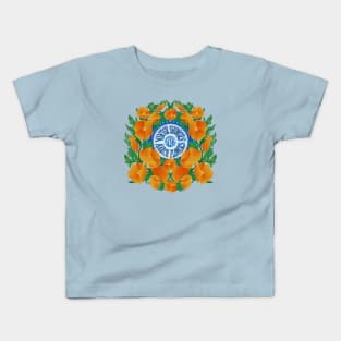 Winter Showers Bring March Flowers Poppy Wildflower Superbloom Kids T-Shirt